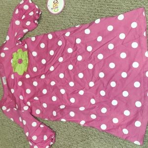 NWT Pink Polka Dot Dress 4T